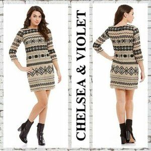 Anthropologie Chelsea & Violet Shift Sequin Dress